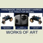 AR025 Handmade 1956 Massey Harris 333 Tractor Model 